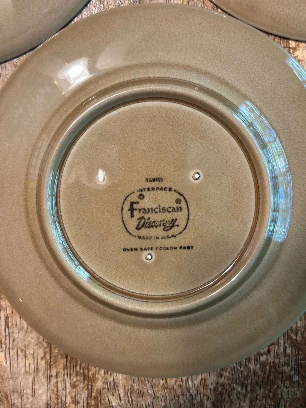 Vintage Franciscan DISCOVERY TAHITI Ceramic Plates, Set Of 4, 6.25”